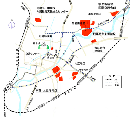 熊本大学地図